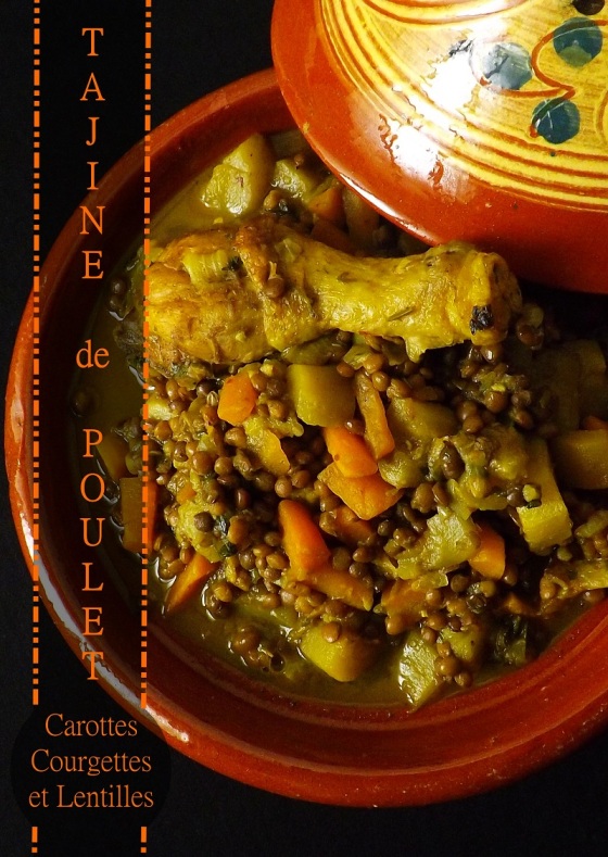 Tajine poulet, lentille courgette et carotte (1)